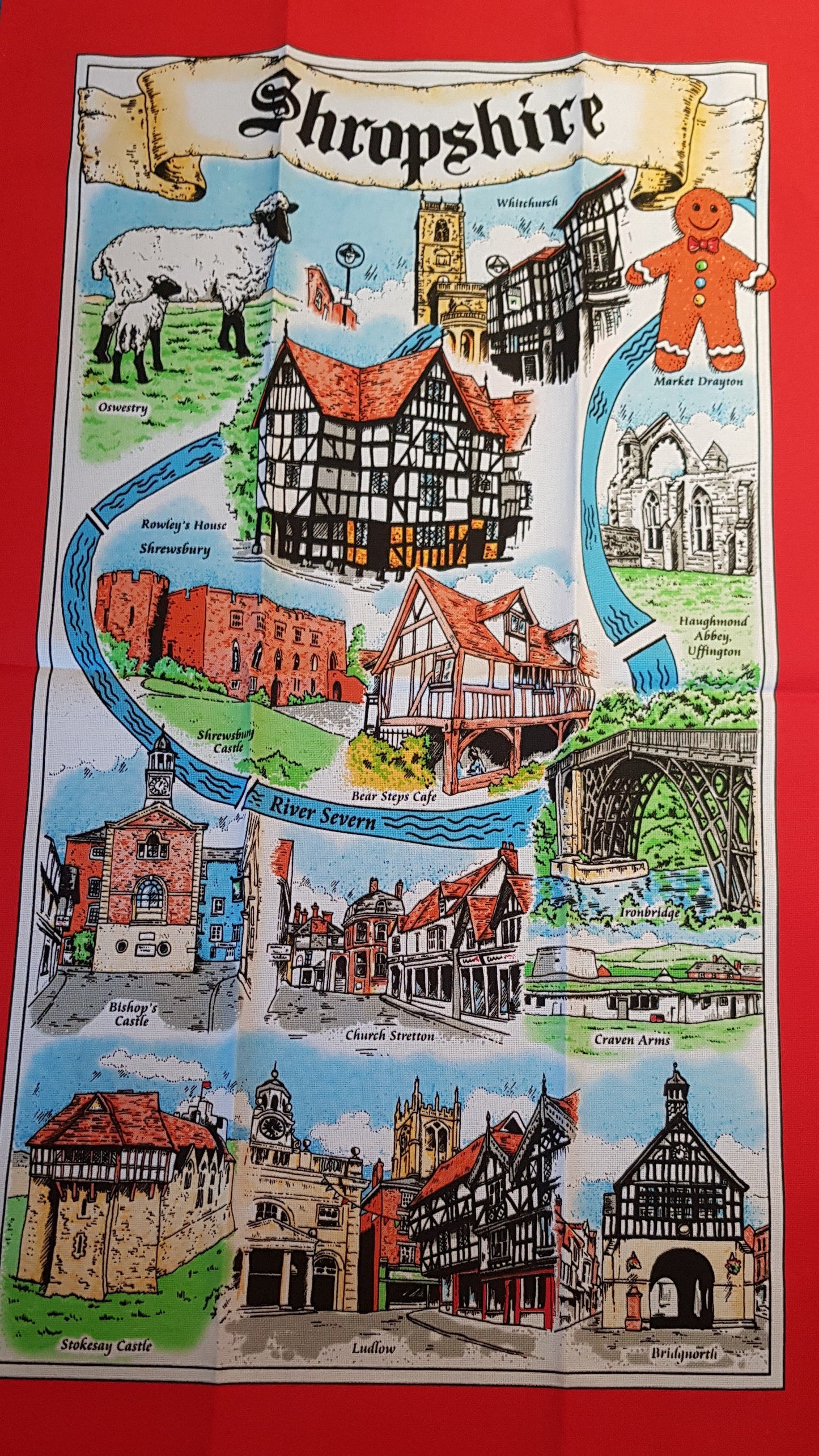 Shropshire Tea Towel