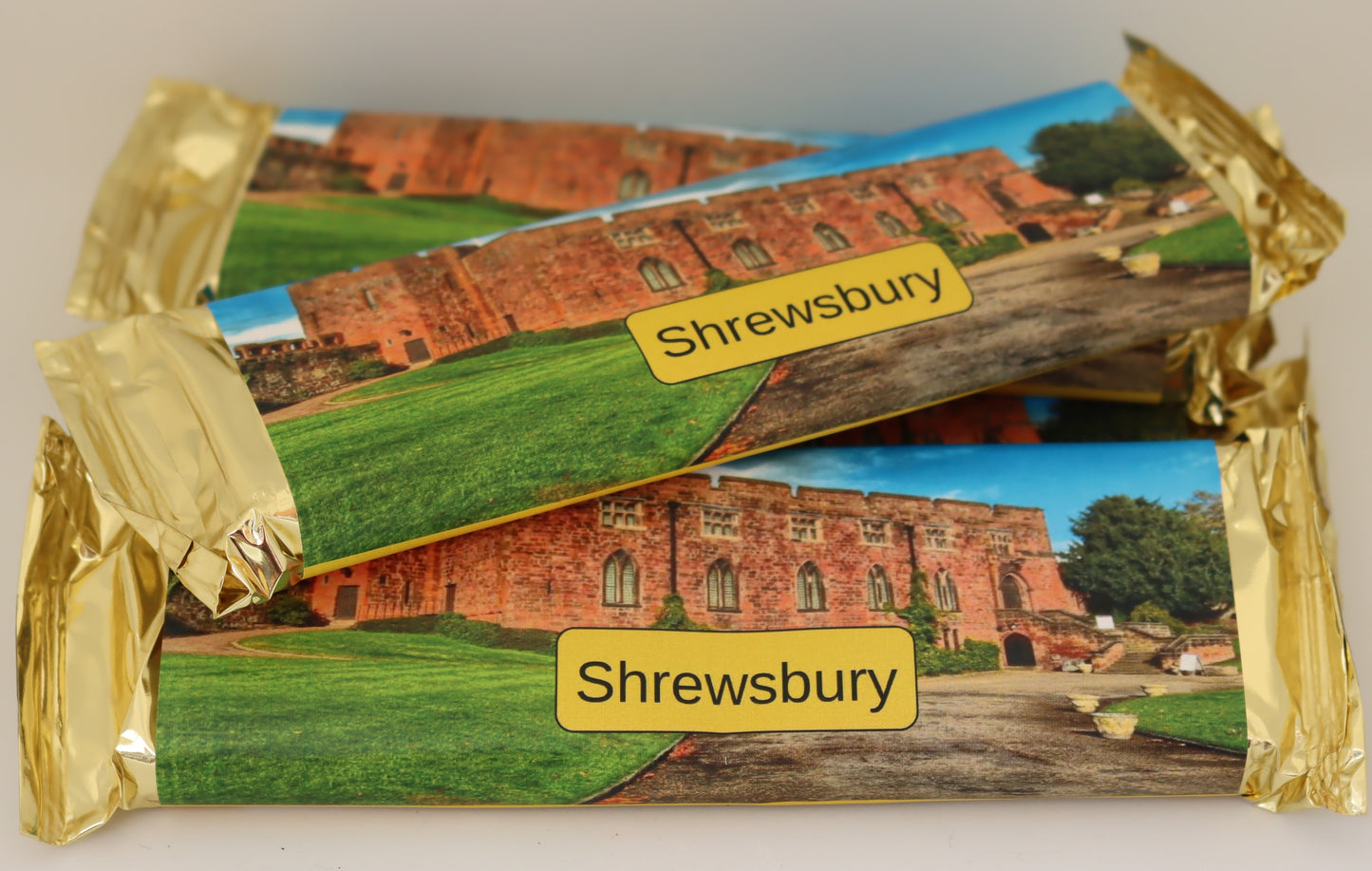 Shrewsbury Milk Chocolate and Honeycomb Bar - Castle Design