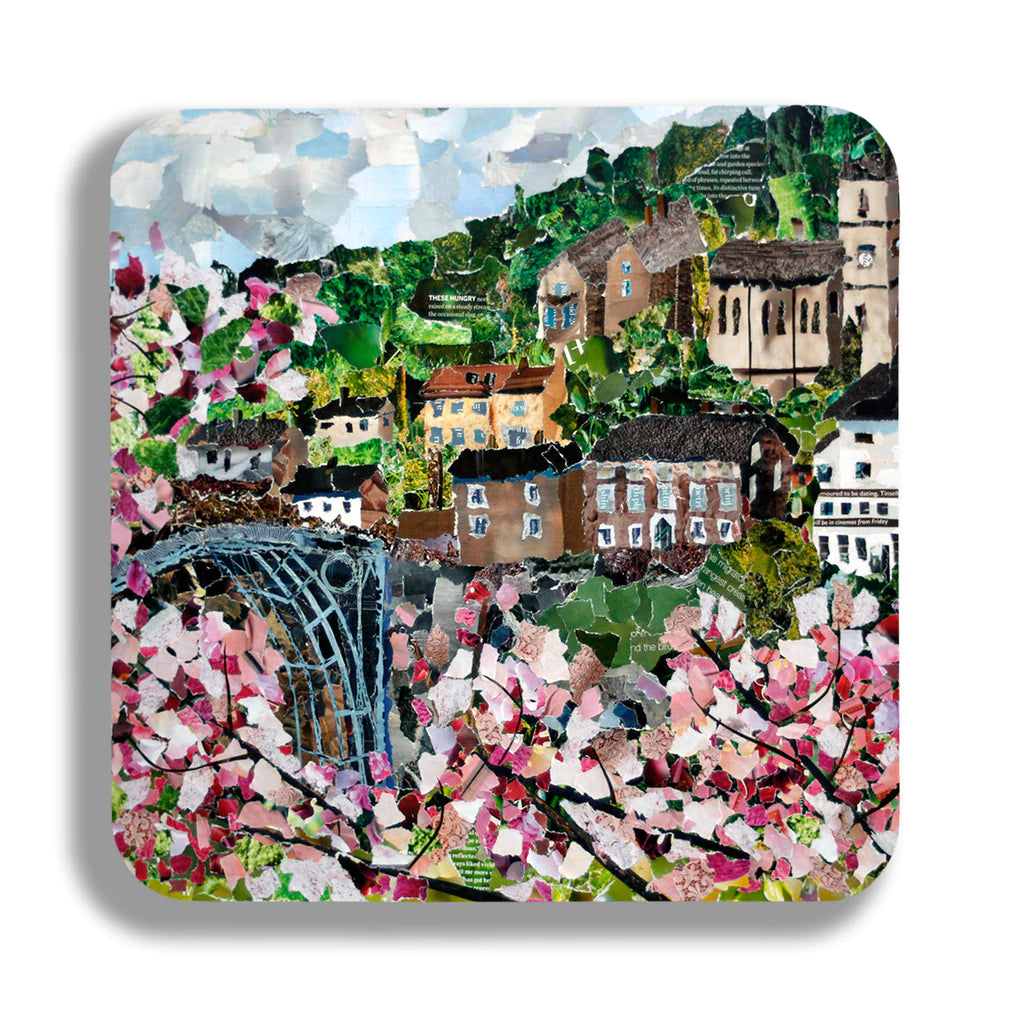 Ironbridge in Spring Coaster Designed by Lyn Evans