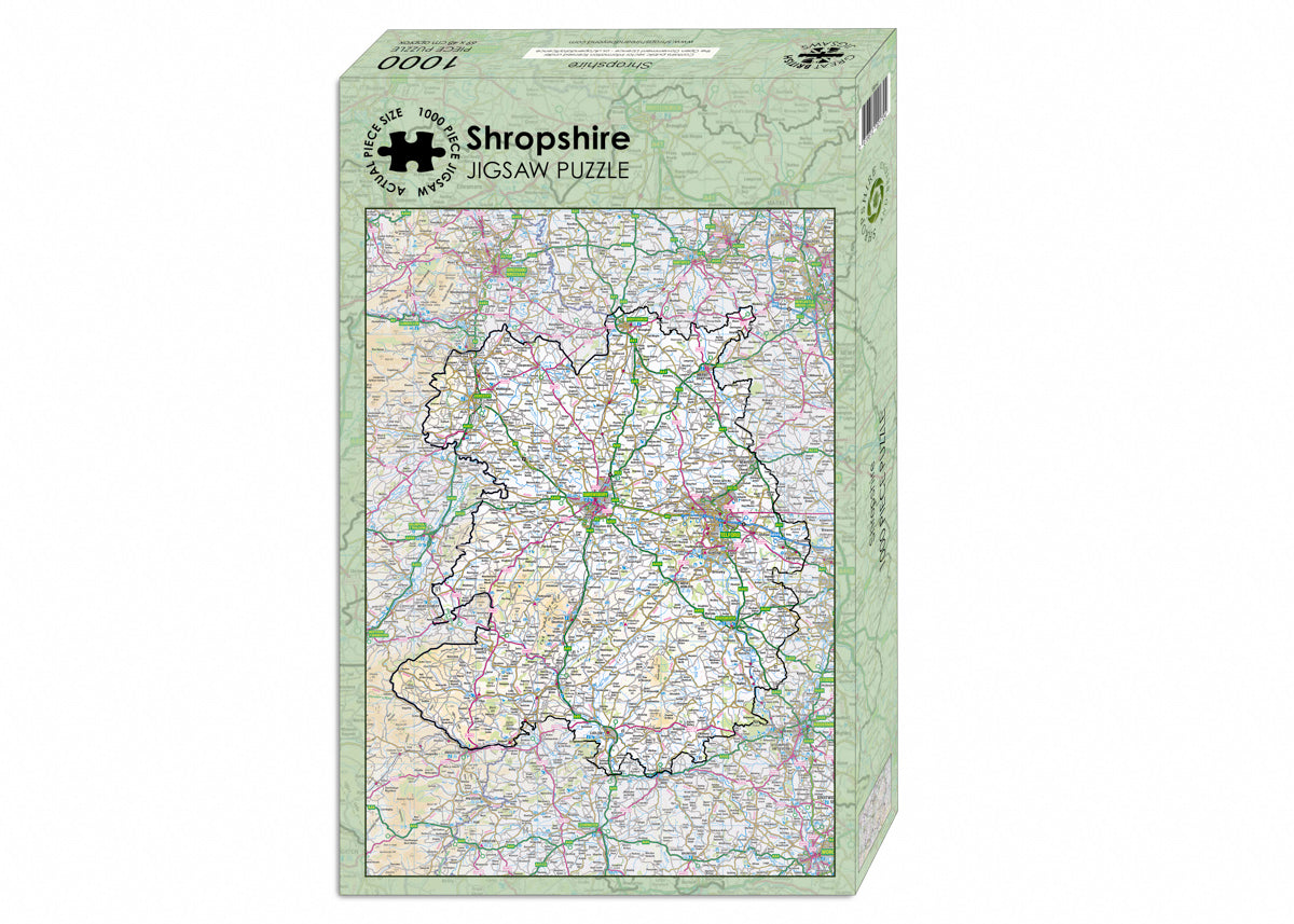 Shropshire county map 1000-piece jigsaw
