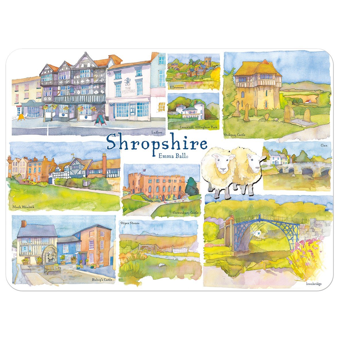 Shropshire Placemat - Emma Ball