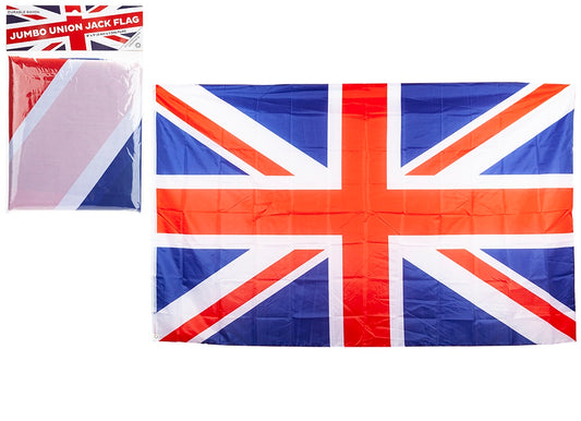 Union Jack Mega Jumbo 8X 5 Rayon Flag