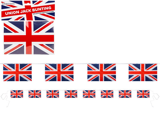 Union Jack Rayon Bunting 12ft