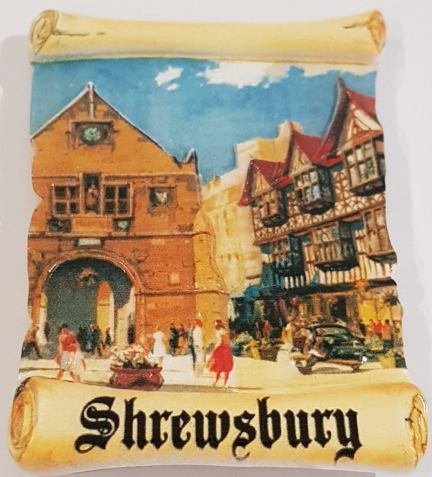 Ceramic Fridge Magnet - The Square