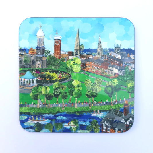 Quarry Park Shrewsbury Coaster Designed by Lyn Evans