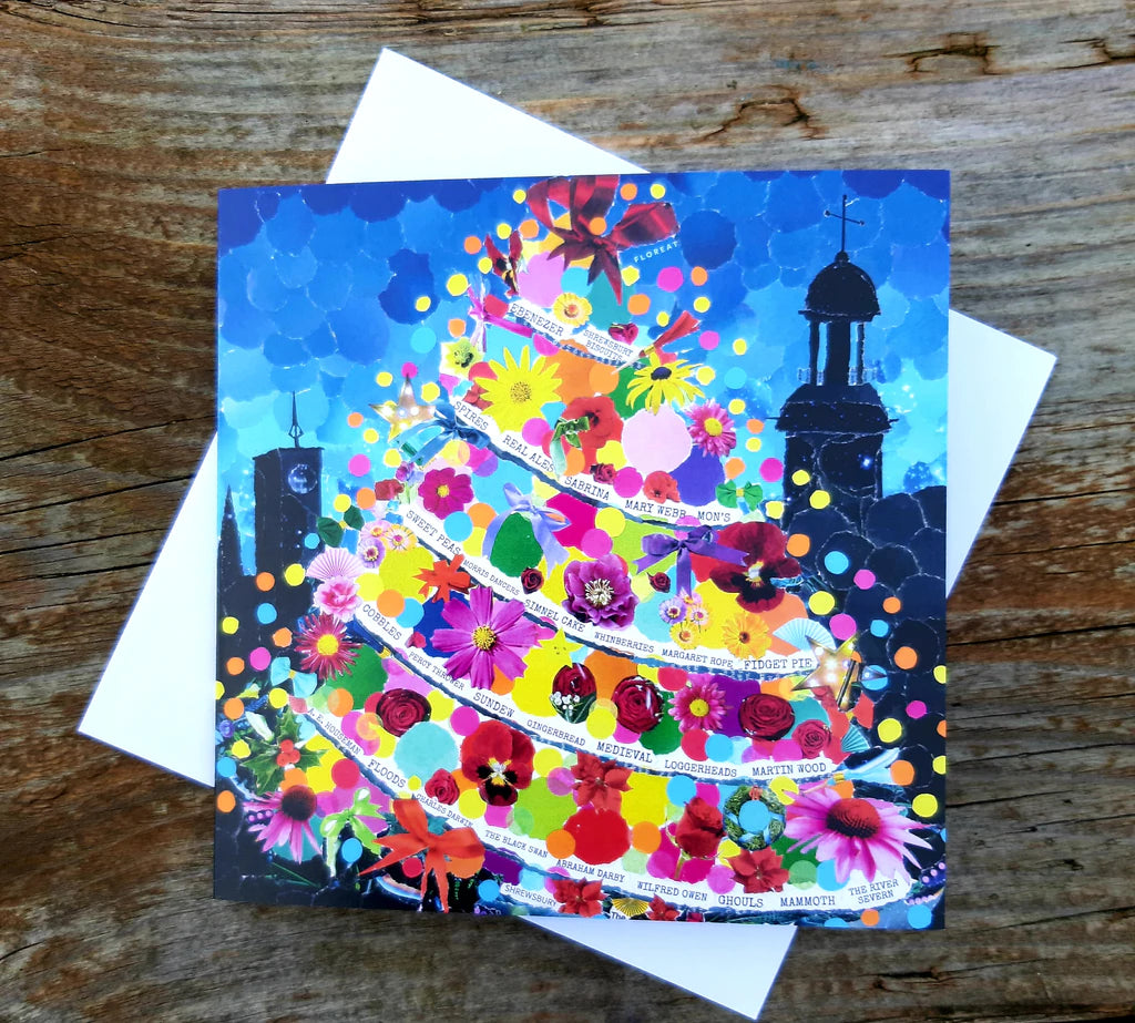 Greetings from Shrewsbury Greetings Card Designed by Lyn Evans