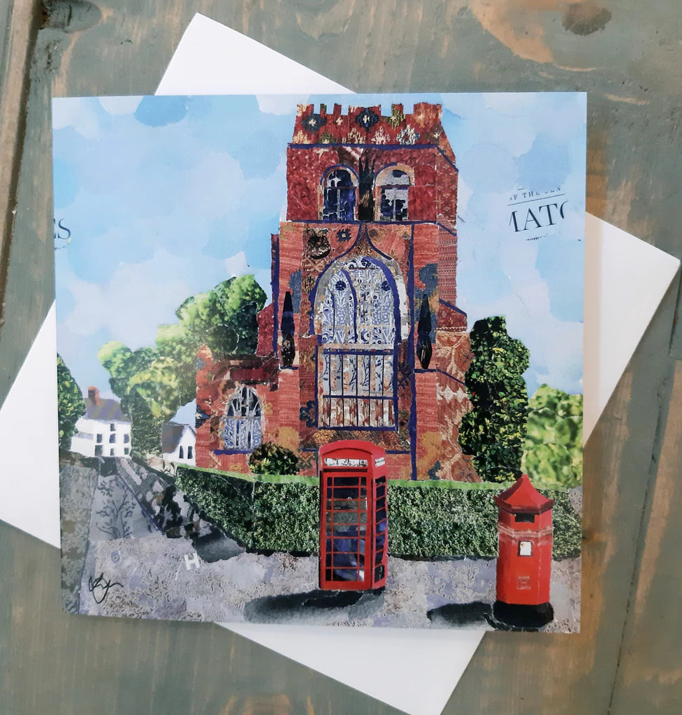 Shrewsbury Abbey Greetings Card Designed by Lyn Evans