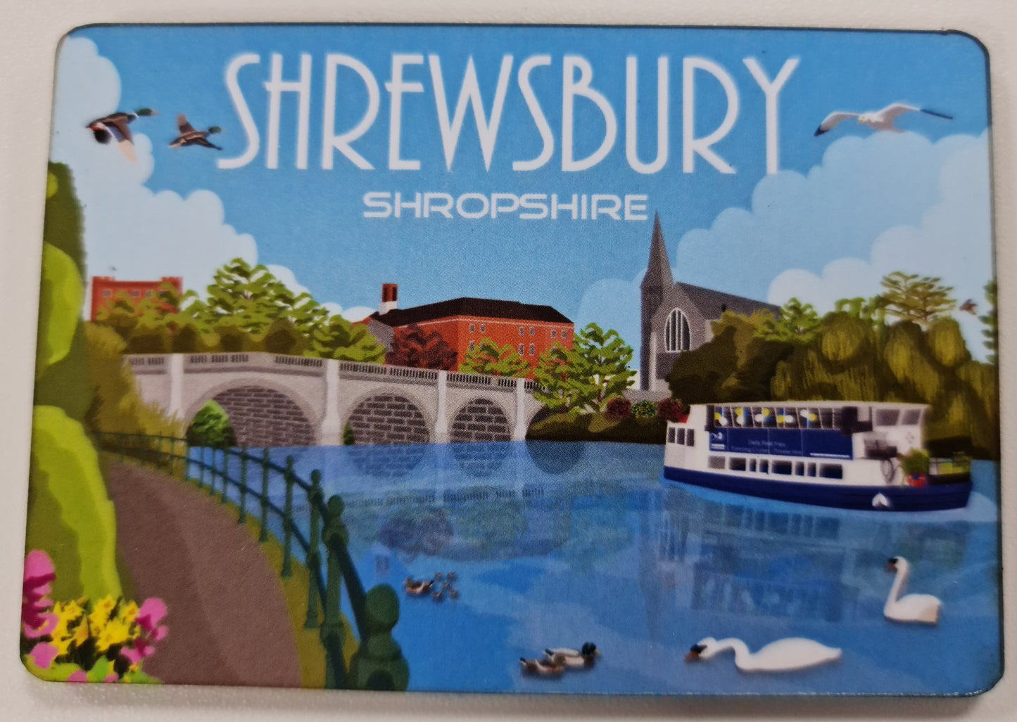 Place Mat Shrewsbury Retro Design
