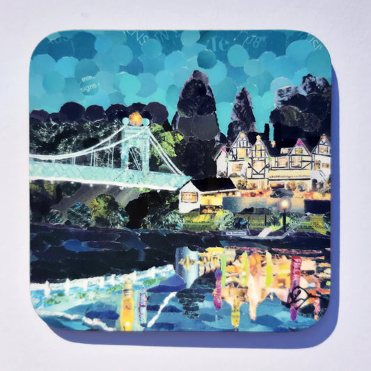 Porthill Bridge Shrewsbury Coaster Designed by Lyn Evans