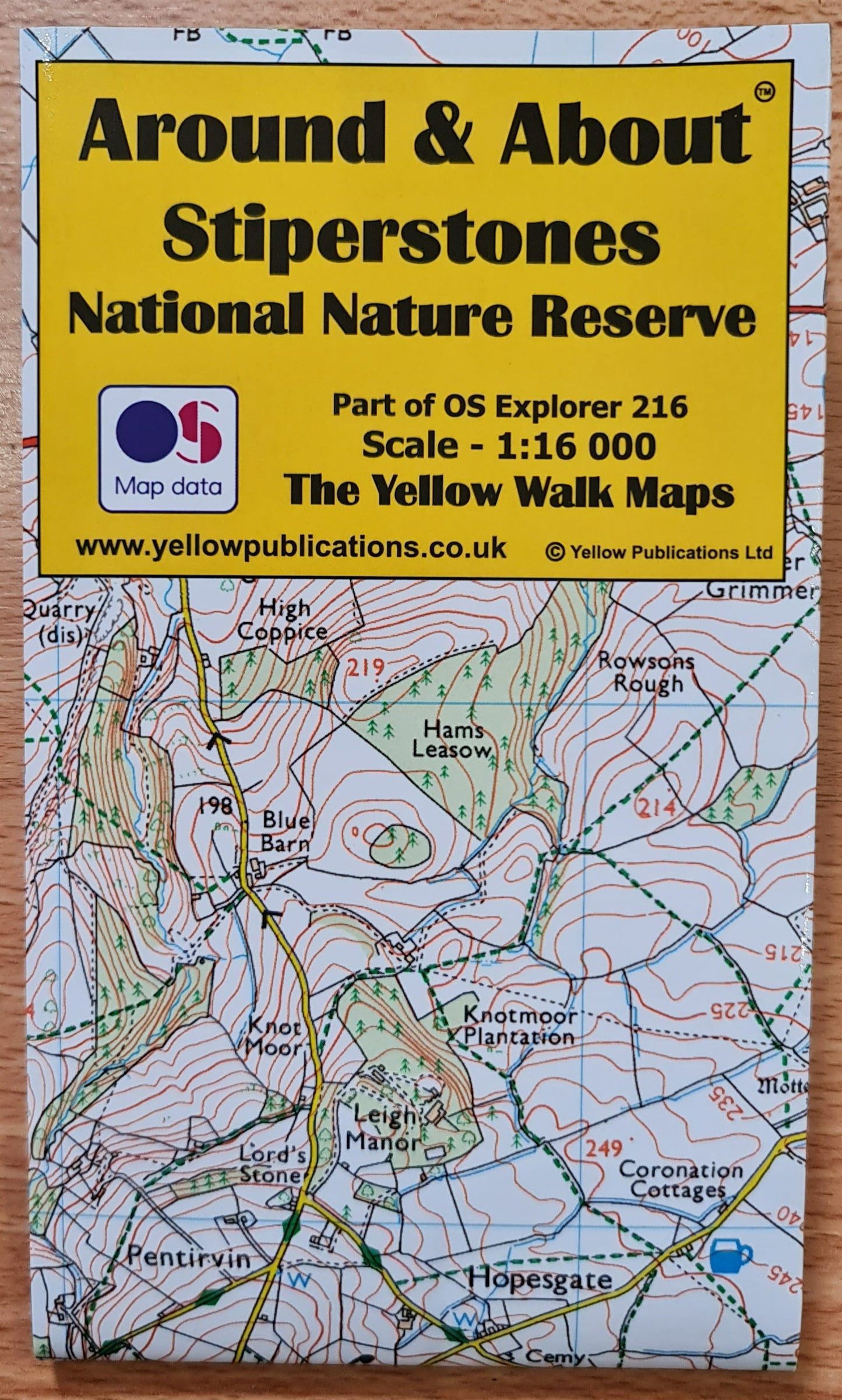 Yellow Walk Maps Stiperstones