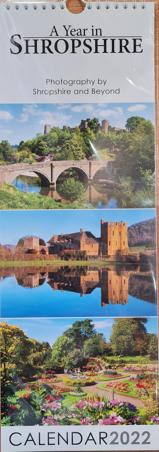 A Year in Shropshire Slim Calendar 2022