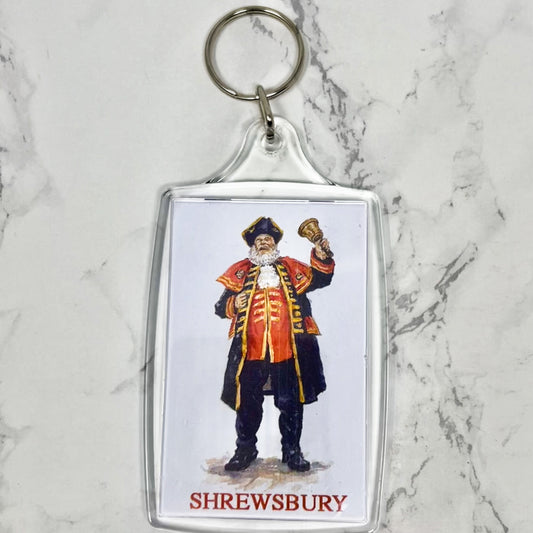 Town Crier Blank Shrewsbury Keyring