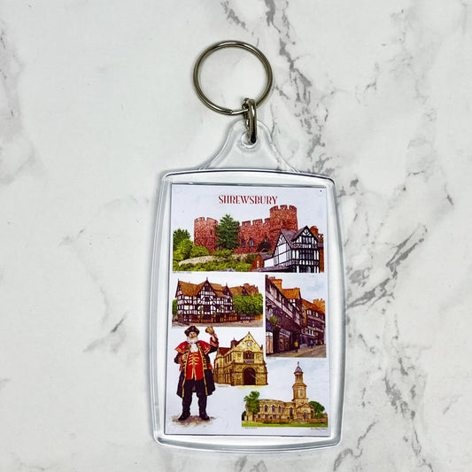 Iconic Images Portrait Shrewsbury Keyring