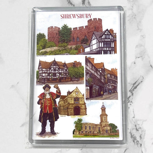 Iconic Images Blank Portrait Shrewsbury Fridge Magnet