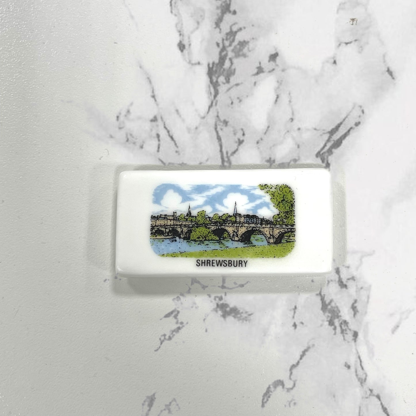 Shrewsbury Small China Fridge Magnet