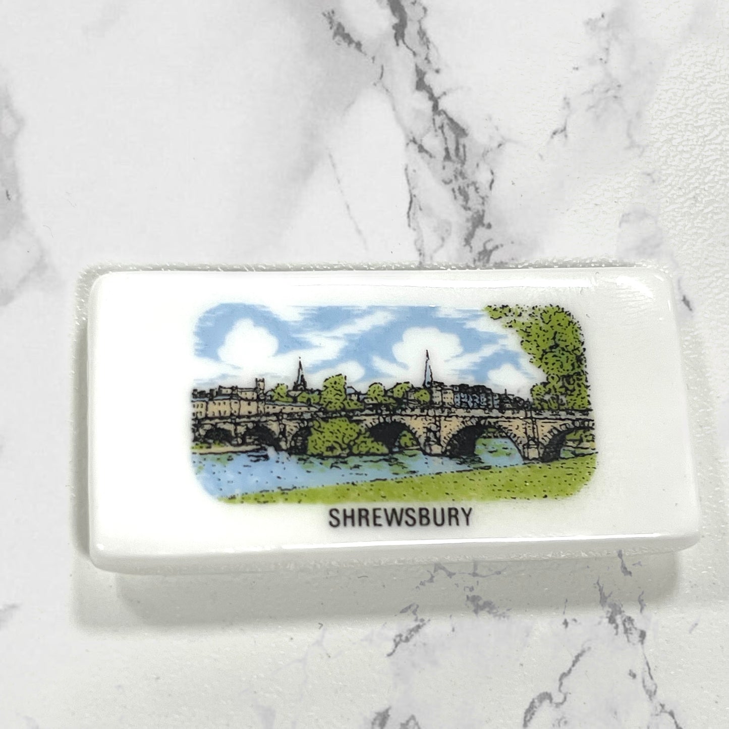 Shrewsbury Small China Fridge Magnet
