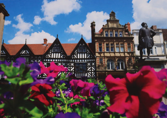 Summer in the Square Blank Shrewsbury Post Card