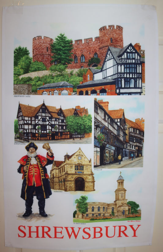 Shrewsbury Tea Towel