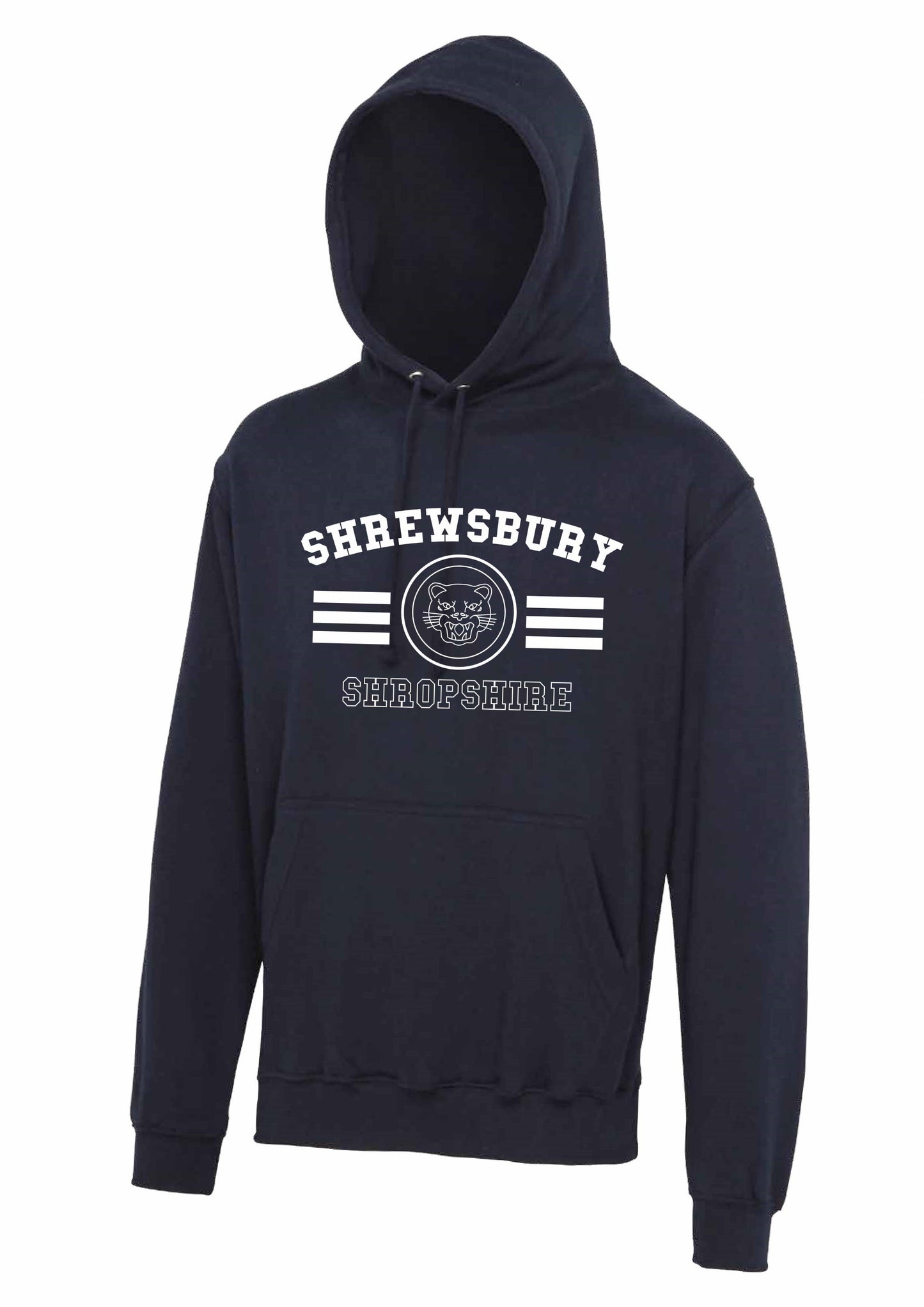 Shrewsbury Tiger Adult Hoodie - Navy - M