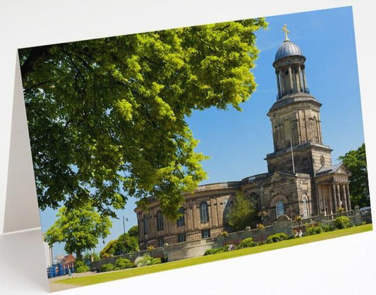 St Chad's Church Blank Shrewsbury Greetings Card
