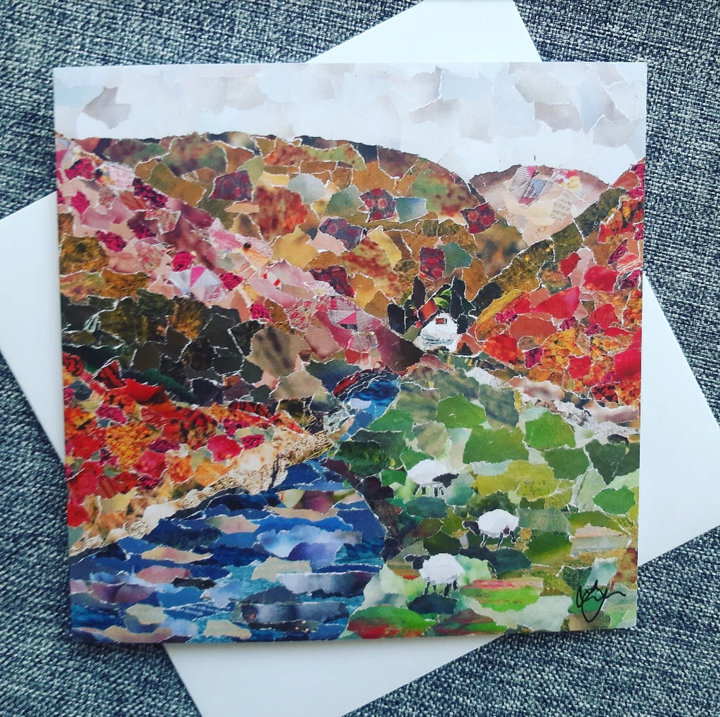 Carding Mill Valley Shropshire Greetings Card Designed by Lyn Evans