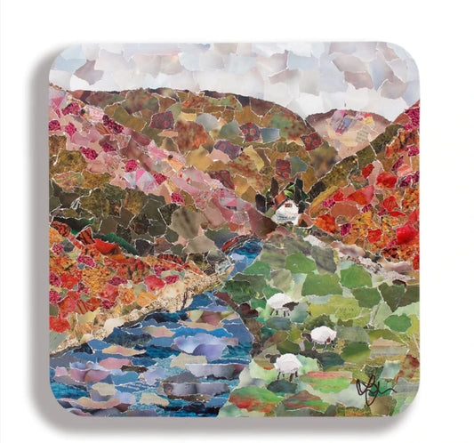 Carding Mill Valley Shropshire Coaster Designed by Lyn Evans