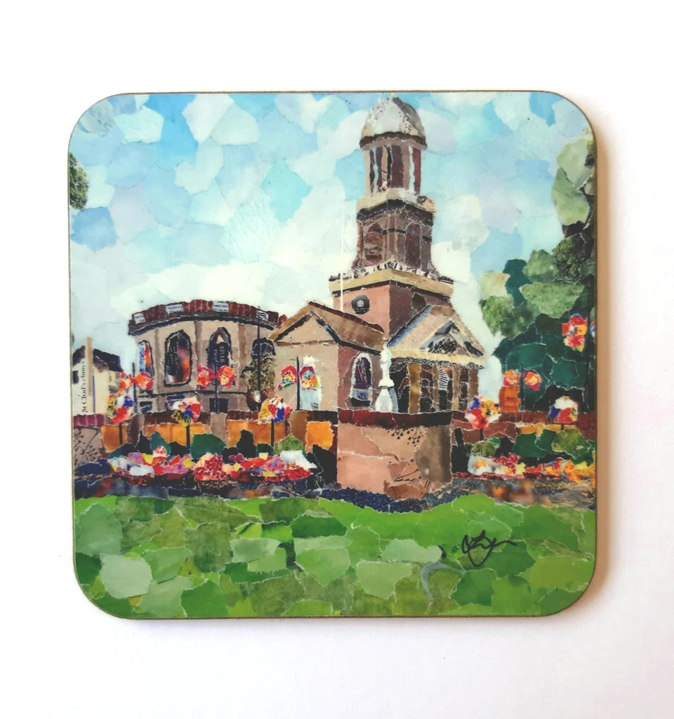 St Chads Church Shrewsbury Coaster Designed by Lyn Evans