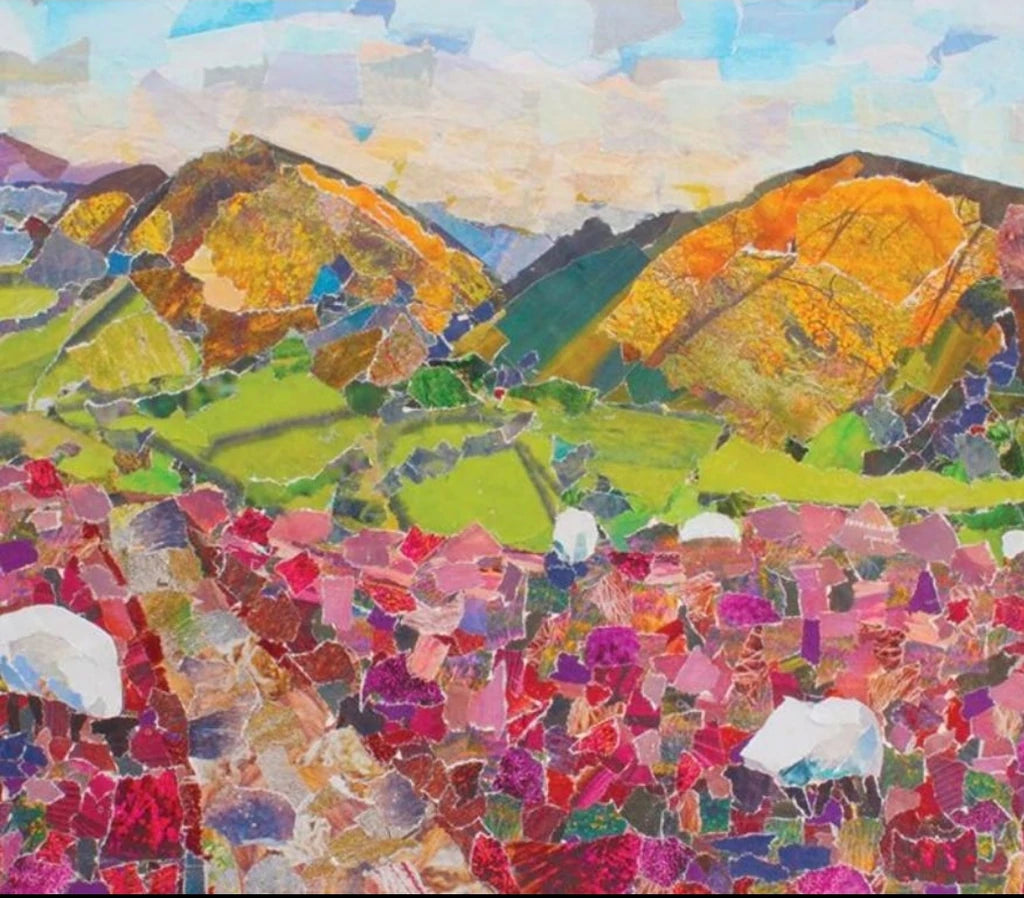 Stretton Hills Shropshire Greetings Card Designed by Lyn Evans