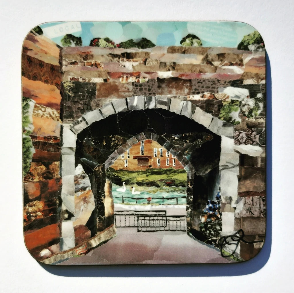 Traiters Gate Shrewsbury Coaster Designed by Lyn Evans