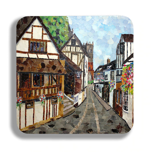 Fish Street Shrewsbury Coaster Designed by Lyn Evans