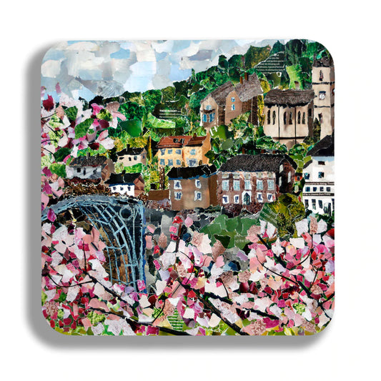 Ironbridge in Spring Coaster Designed by Lyn Evans
