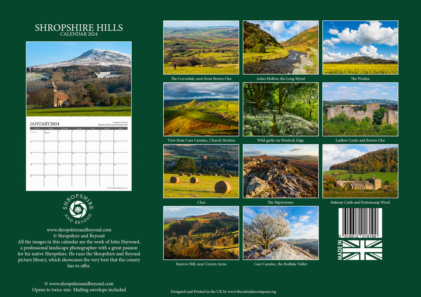 Shropshire Hills Calendar 2024