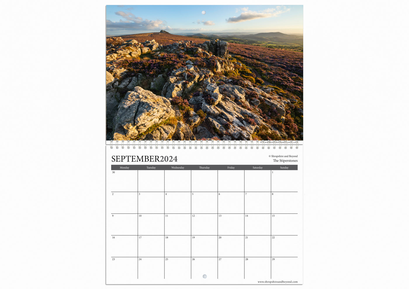 Shropshire Hills Calendar 2024